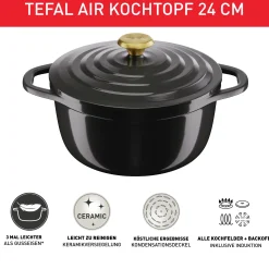 Air Kochtopf 24 cm E25546|Tefal Discount