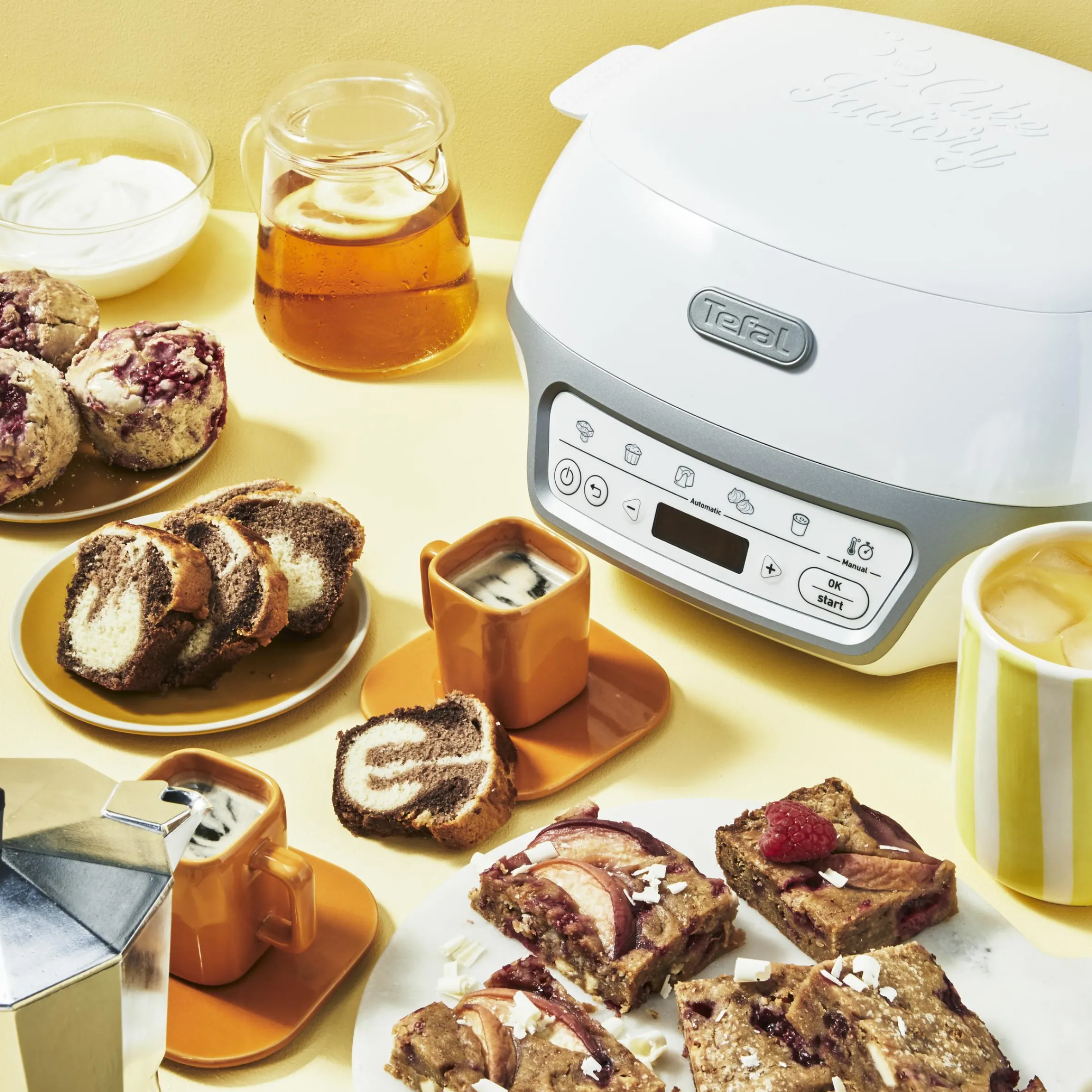 Cake Factory Délices Kuchenbackautomat Silver Maxi Pack KD8121|Tefal