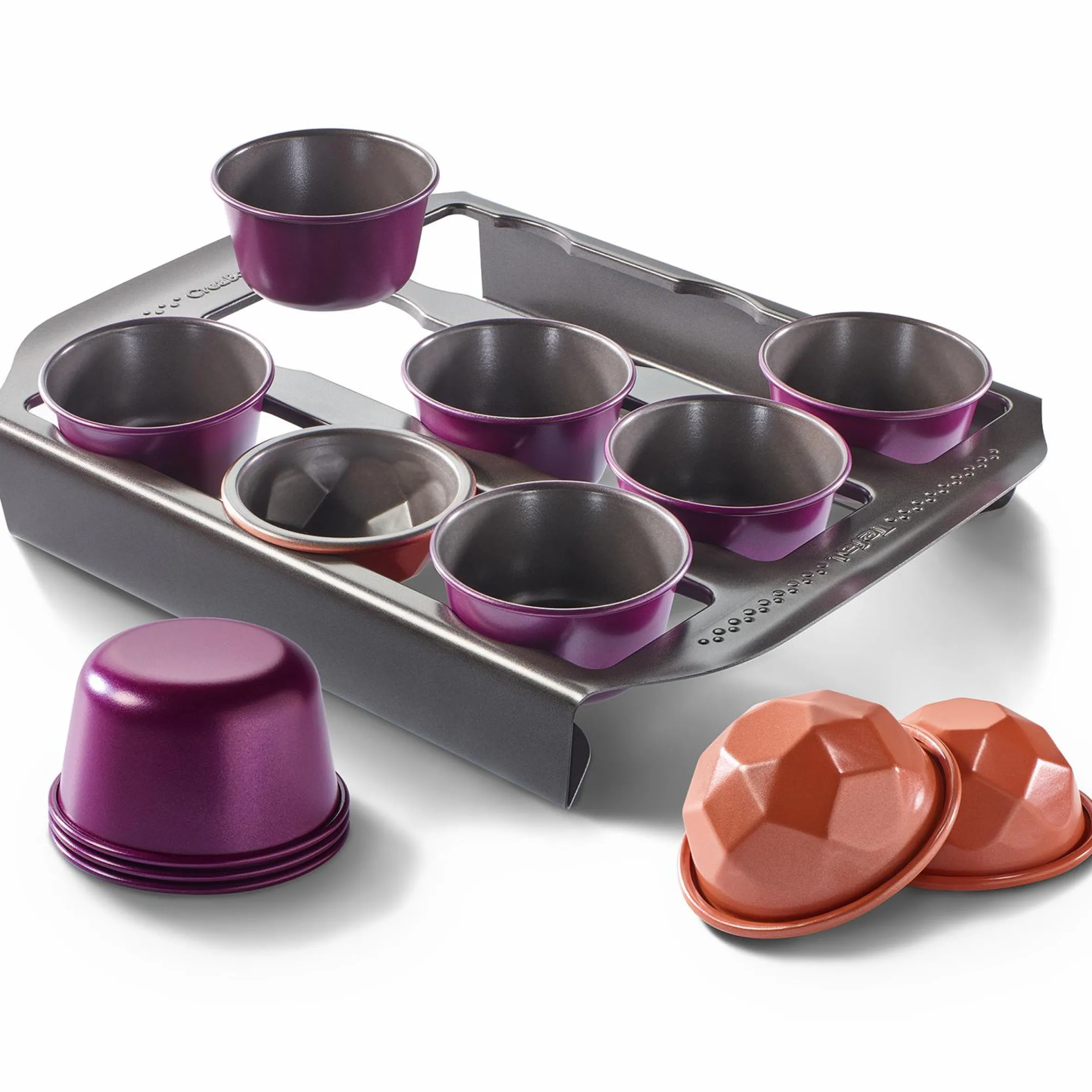 Creabake Kuchenförmchen-Set J304SS|Tefal