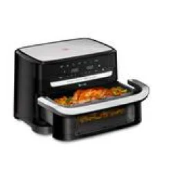 Dual Easy Fry Flex, Heißluftfritteuse, FlexCook Trennwand, 9L, EY9228|Tefal Outlet