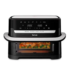 Dual Easy Fry Flex, Heißluftfritteuse, FlexCook Trennwand, 9L, EY9228|Tefal Outlet