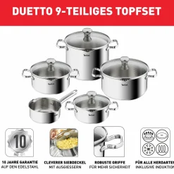 Duetto 9-teiliges Topfset A705S9|Tefal Best