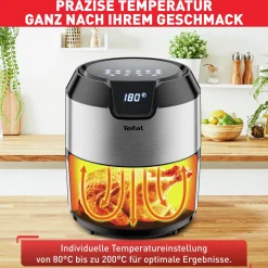 Easy Fry Deluxe Heißluftfritteuse EY401D|Tefal New