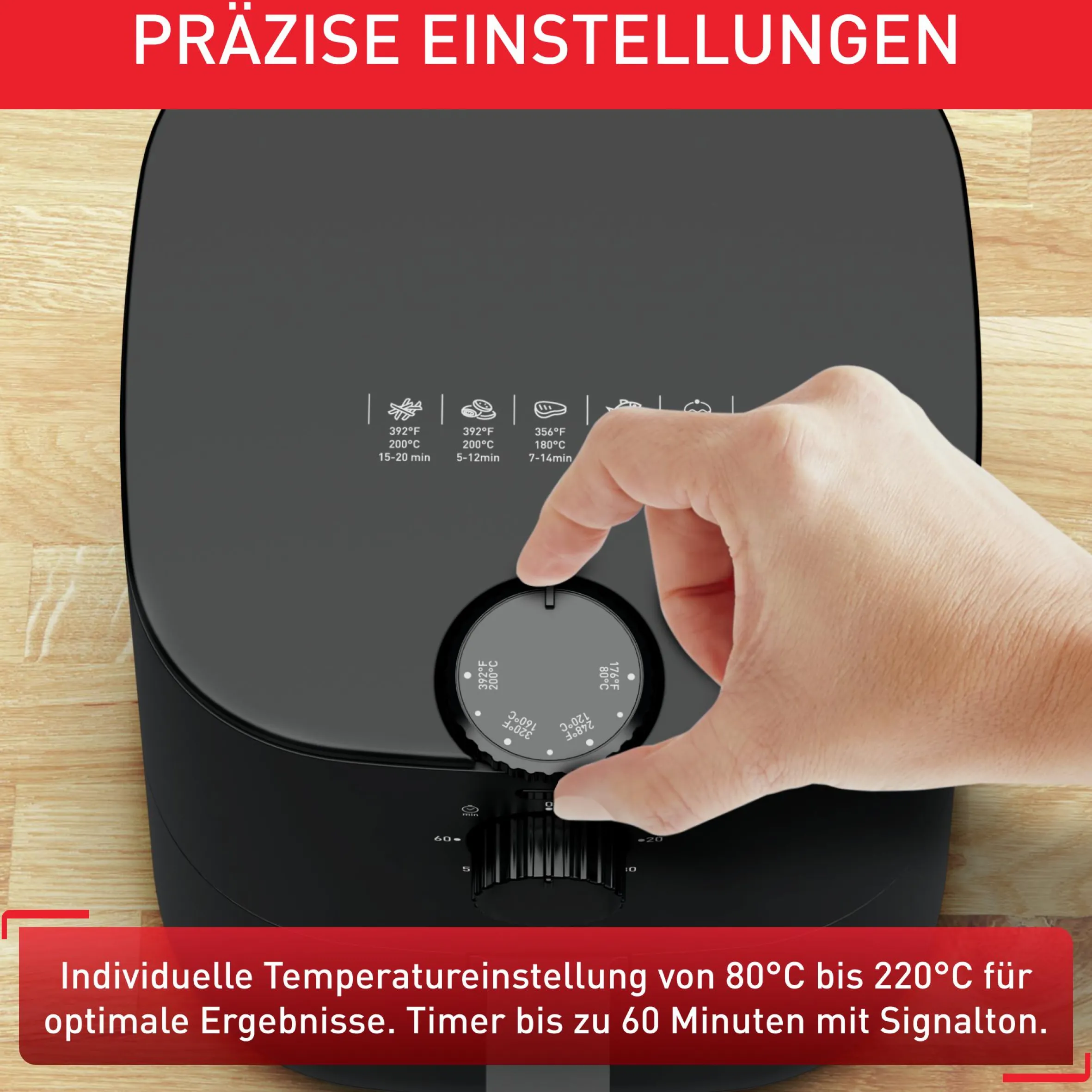 Easy Fry Essential 3,5 L Heißluftfritteuse EY1308|Tefal Discount