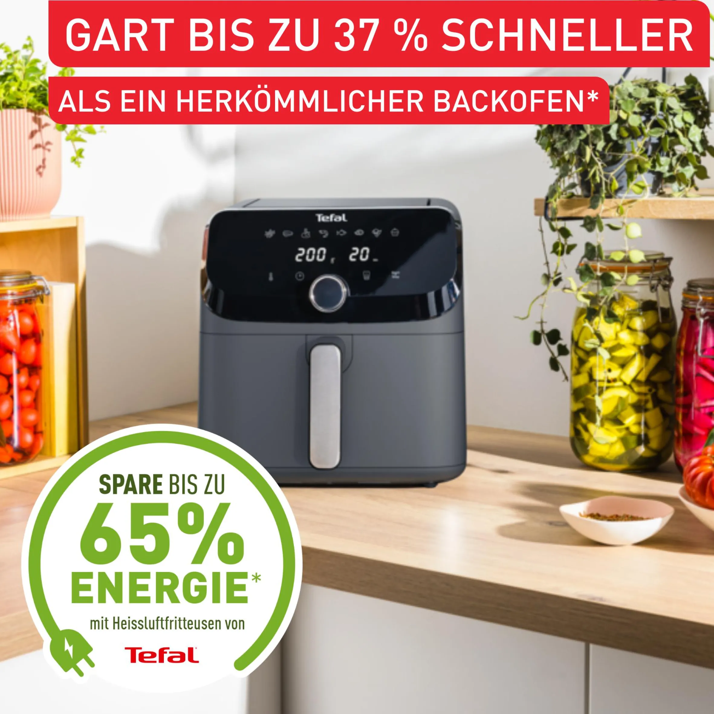 Easy Fry Mega Heißluftfritteuse EY855B|Tefal Discount