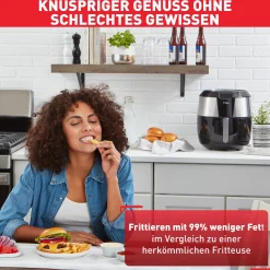 Easy Fry XXL Heißluftfritteuse EY701D|Tefal New