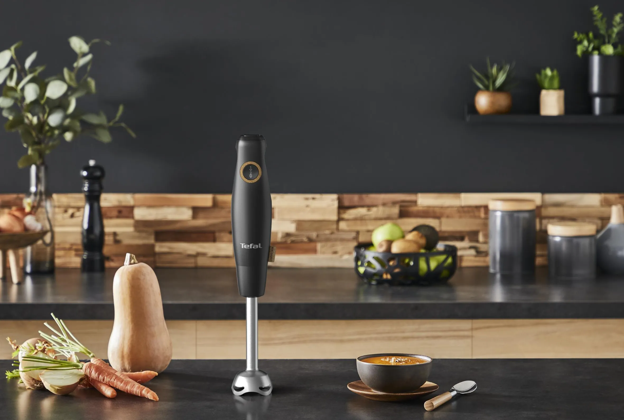 Eco Respect Stabmixer Schwarz HB46E8|Tefal Outlet