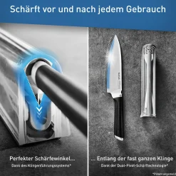 Ever Sharp Messer 16,5 cm + Schärfer K25690|Tefal Online
