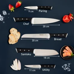 Ice Force Küchenmesser 6 tlg. Messerblock K232S5|Tefal Best