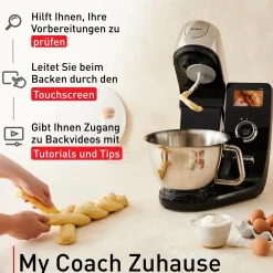 I-Coach Touch WLAN Küchenmaschine inkl. Küchenwaage QB9518|Tefal Best