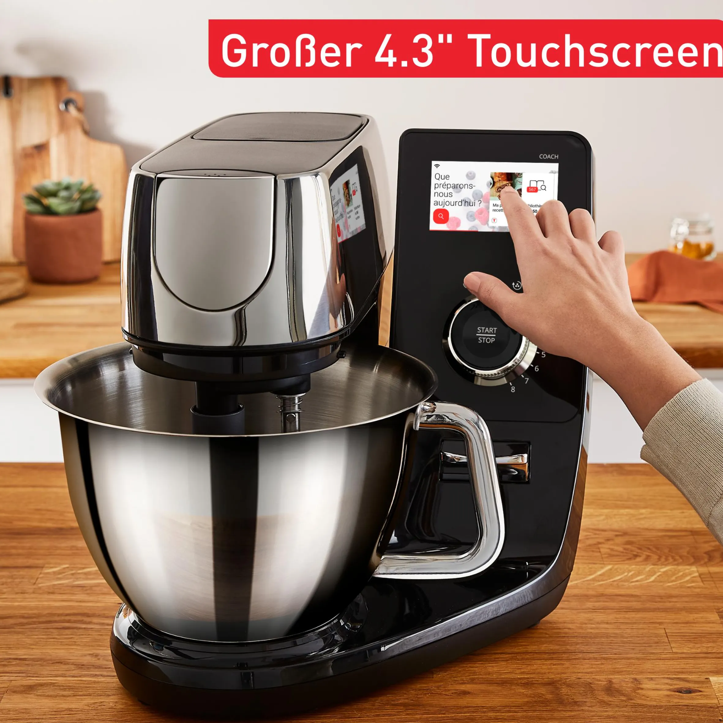 I-Coach Touch WLAN Küchenmaschine inkl. Küchenwaage QB9518|Tefal Best