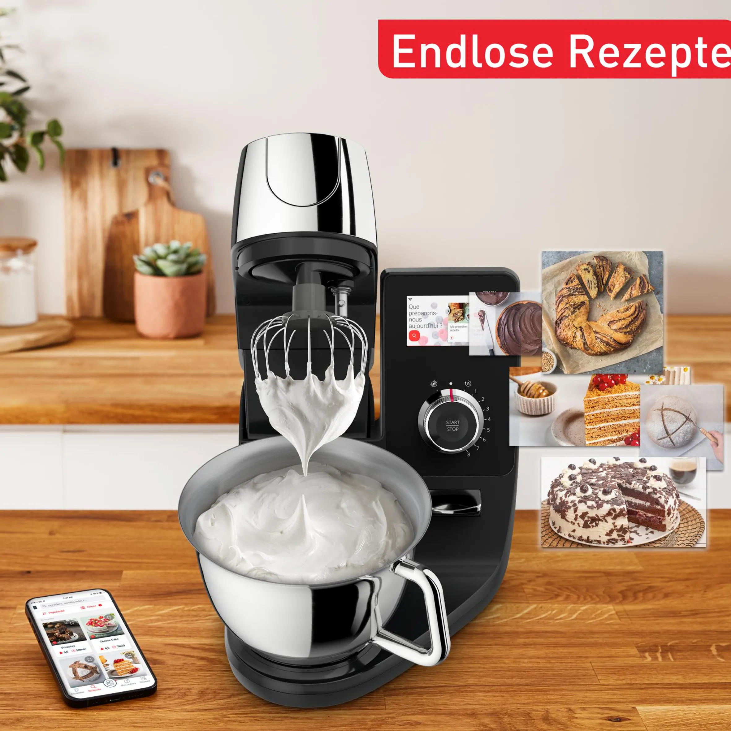 I-Coach Touch WLAN Küchenmaschine inkl. Küchenwaage QB9518|Tefal Best
