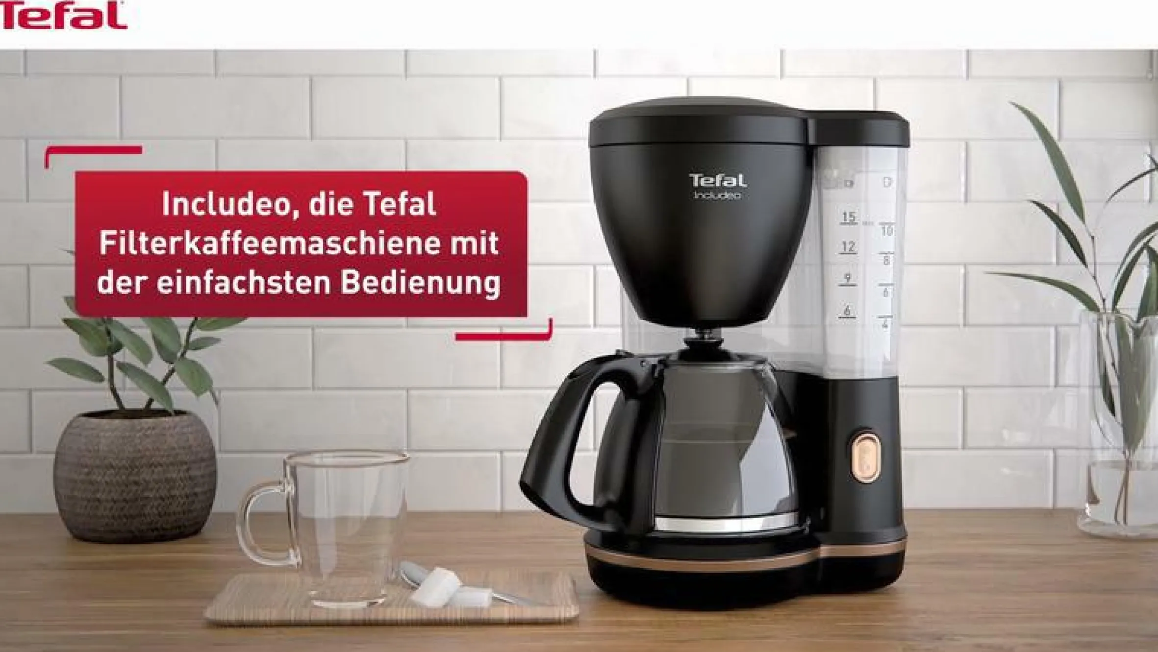 Includeo Filterkaffeemaschine CM5338|Tefal New