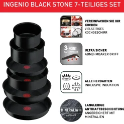 Ingenio Black Stone 7-teiliges Set L39987|Tefal Clearance