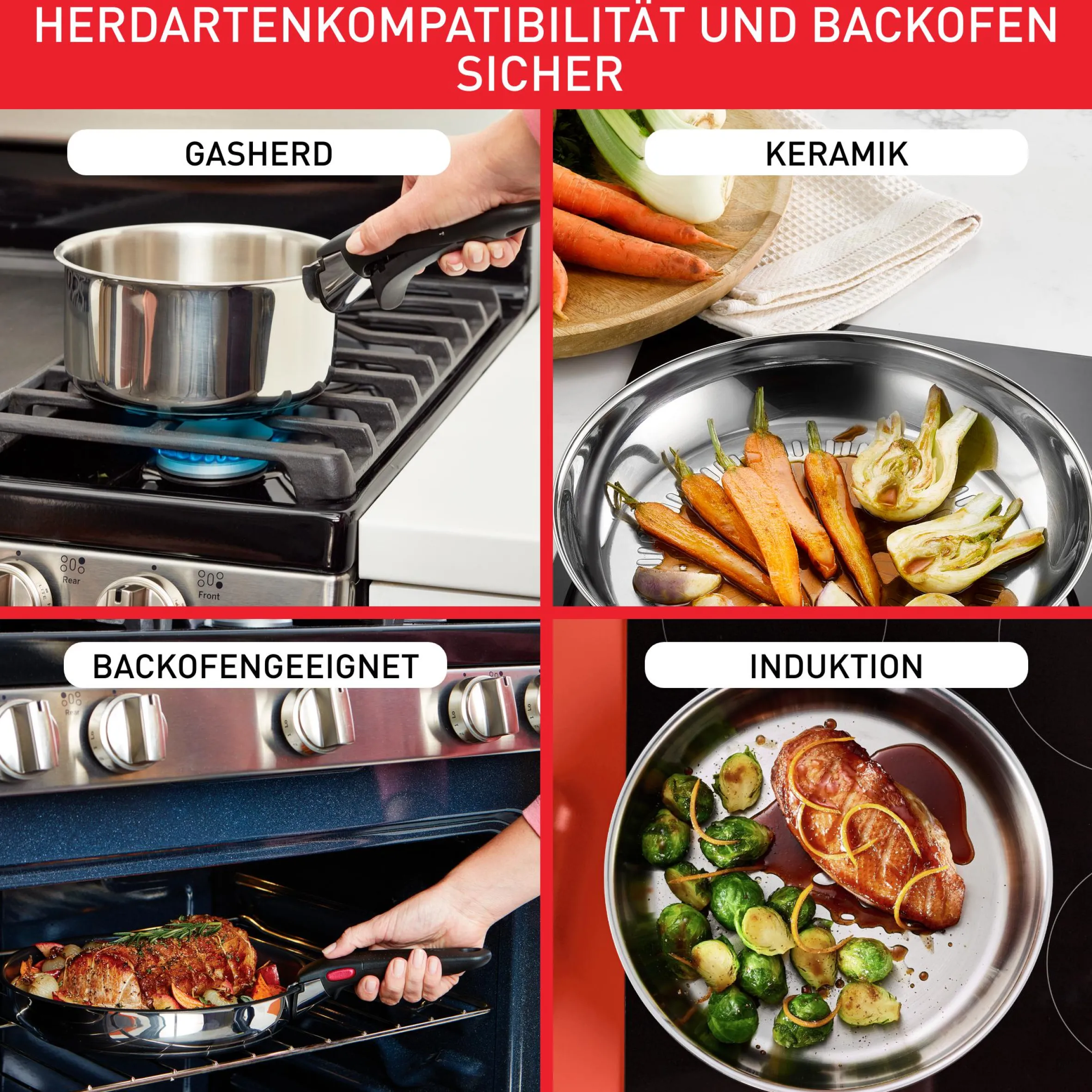 Ingenio Preference 3-teiliges Kasserollen-Set L97393|Tefal Online