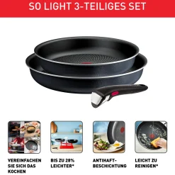 Ingenio So'Light, 3-teiliges Kochgeschirr-Set, L72391|Tefal Best