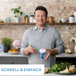 Jamie Oliver by Chop & Shaker 450 ml Weiß/Blau K1644344|Tefal New