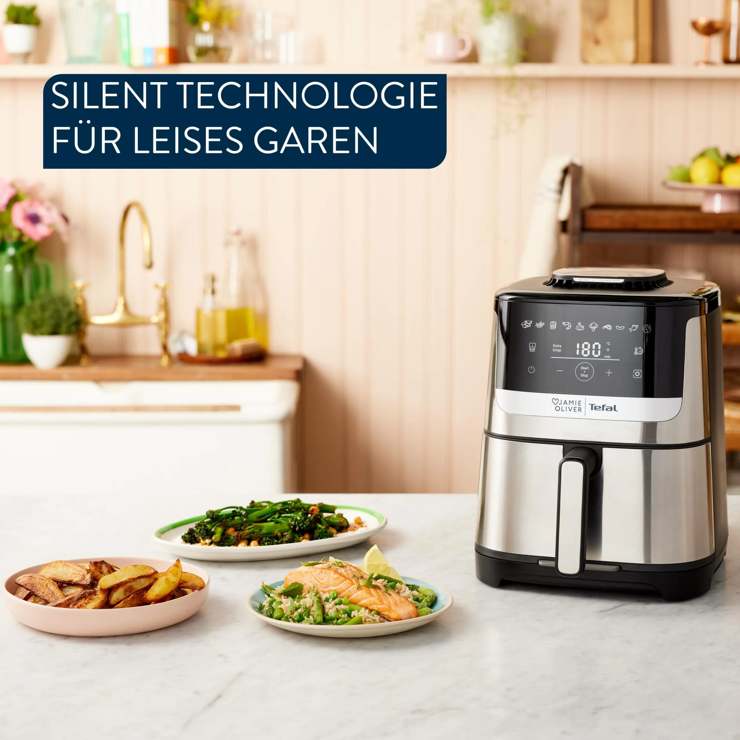 Jamie Oliver by Quiet & Easy Heißluftfritteuse|Tefal Outlet