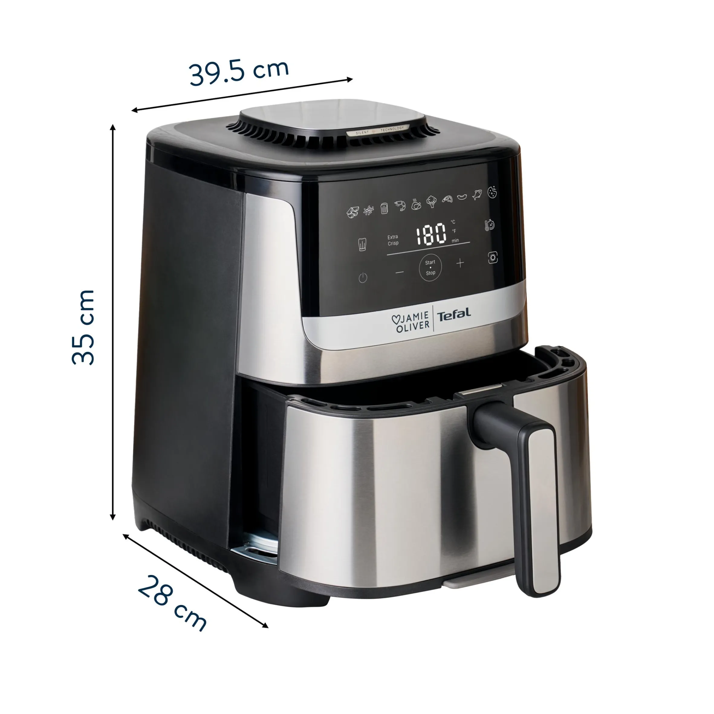 Jamie Oliver by Quiet & Easy Heißluftfritteuse|Tefal Outlet