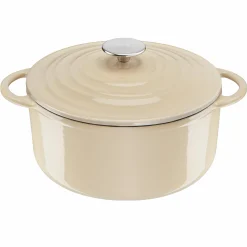 Lov Gusseisen Kochtopf 25cm beige, E25904|Tefal Discount