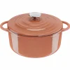 Lov Gusseisen Kochtopf terracotta orange 25cm, E2600|Tefal Sale