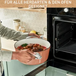 Lov Gusseisen Kochtopf terracotta orange 25cm, E2600|Tefal Sale