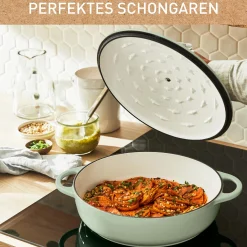 Lov Gusseisen Servierpfanne 28cm hellgrün, E25872|Tefal Online