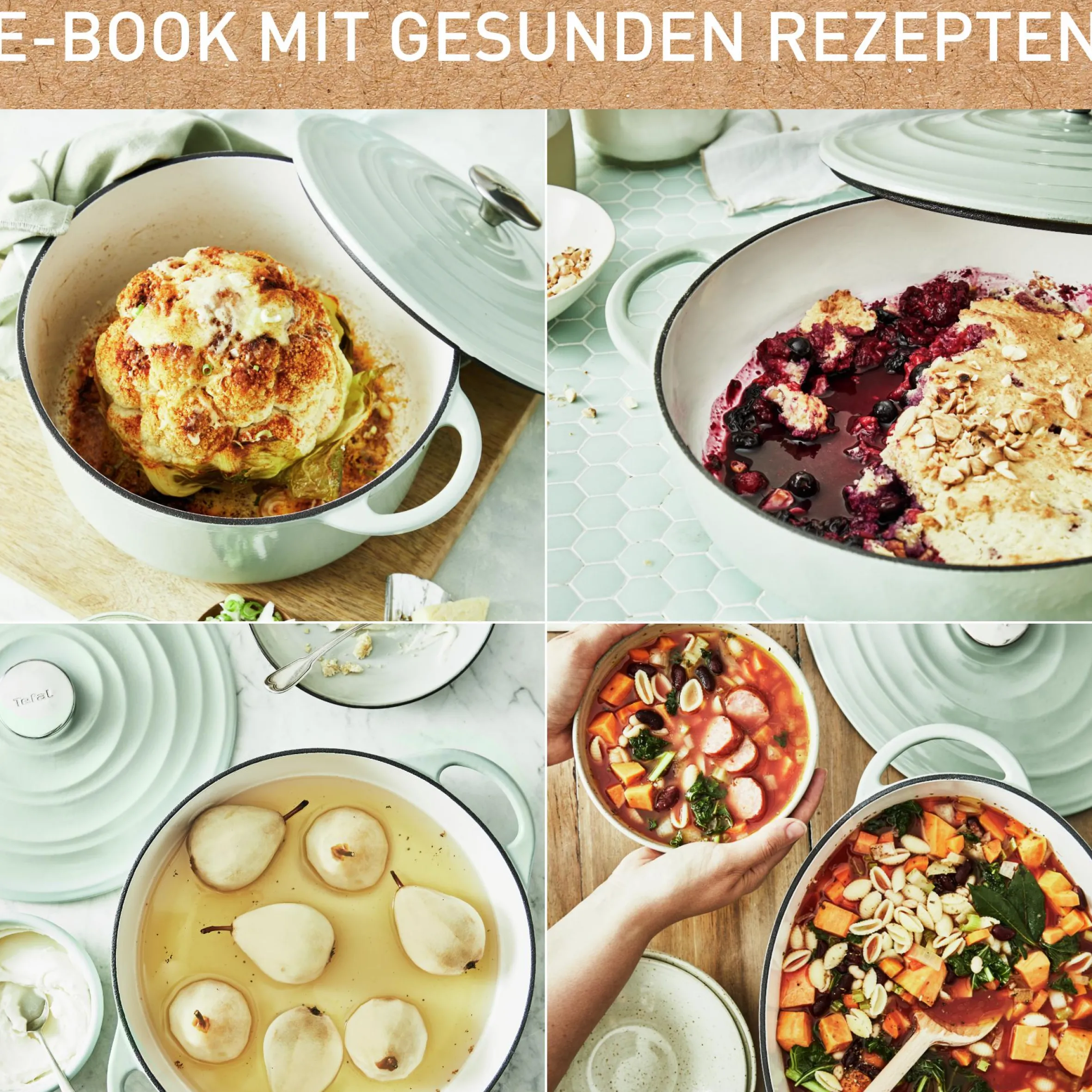Lov Gusseisen Servierpfanne 28cm hellgrün, E25872|Tefal Online