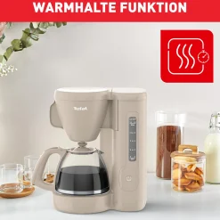 Morning Filterkaffeemaschine Fair Grey CM2M0B|Tefal
