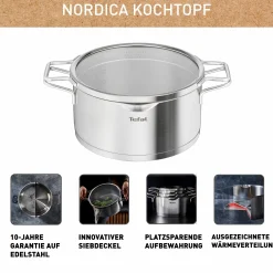 Nordica Kochtopf 24cm H85246|Tefal