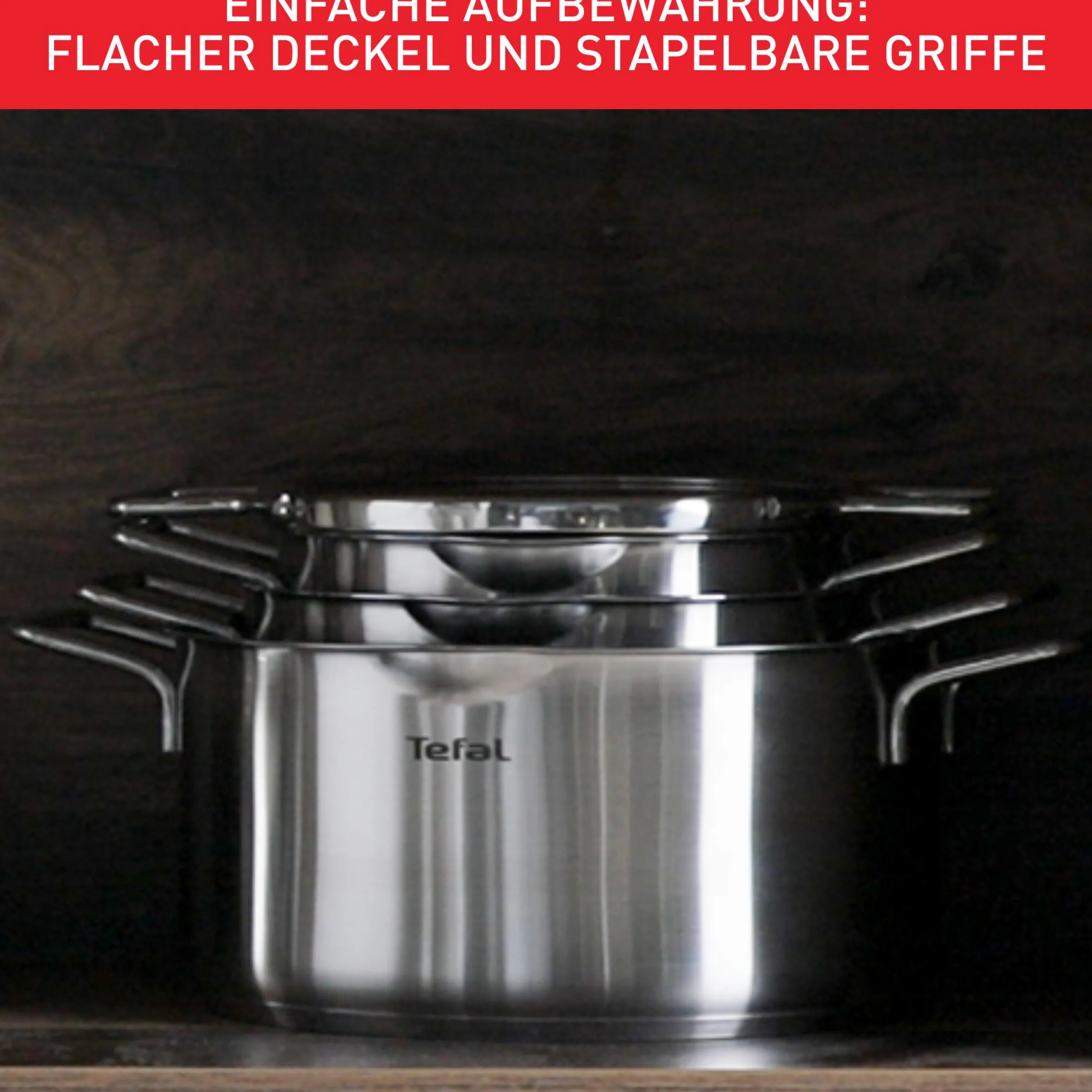 Nordica 8-teiliges Kochgeschirr-Set H852S8|Tefal Clearance