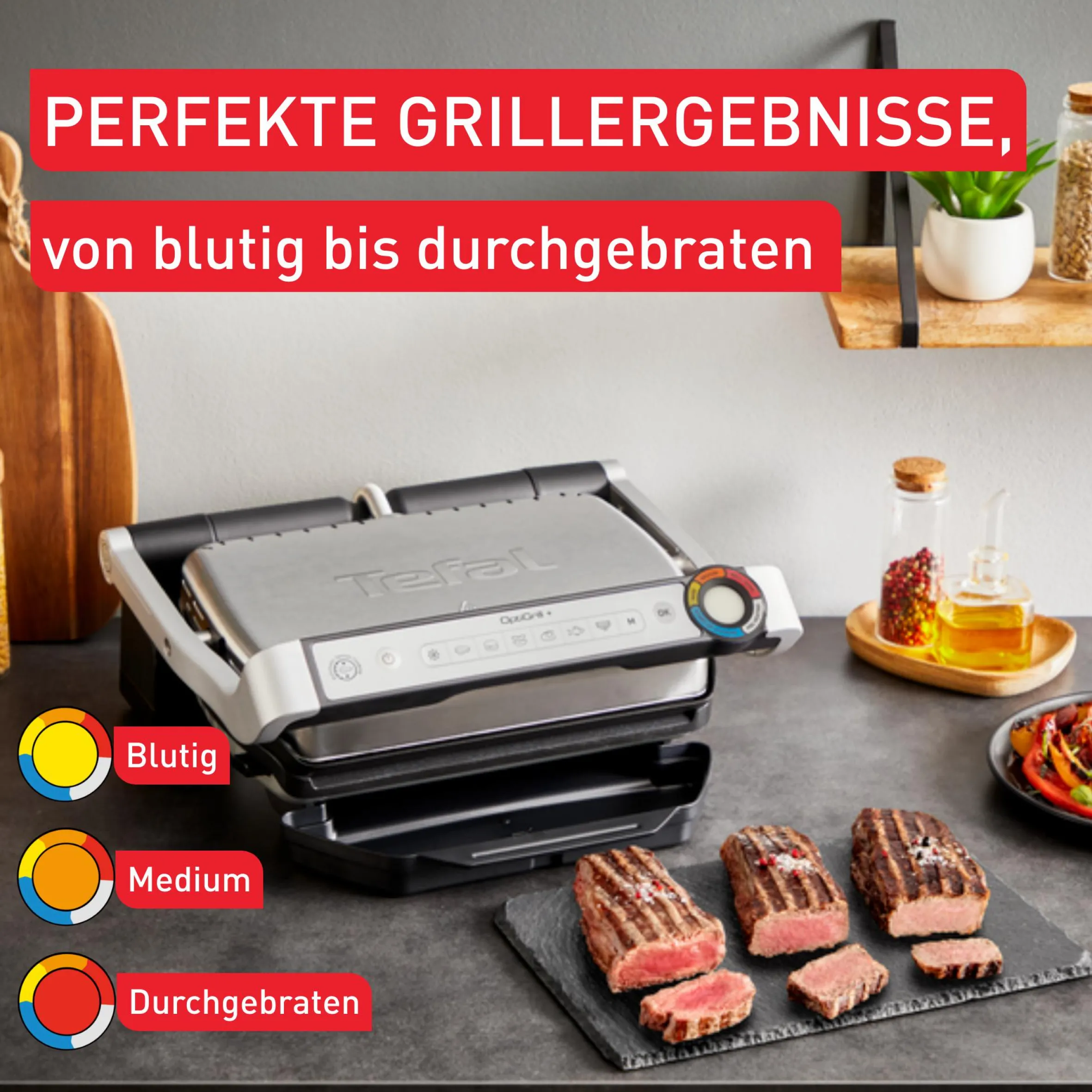 OptiGrill+ Kontaktgrill GC718D|Tefal Outlet