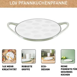 Pfannkuchenpfanne mit 16 Mulden E25804|Tefal Outlet