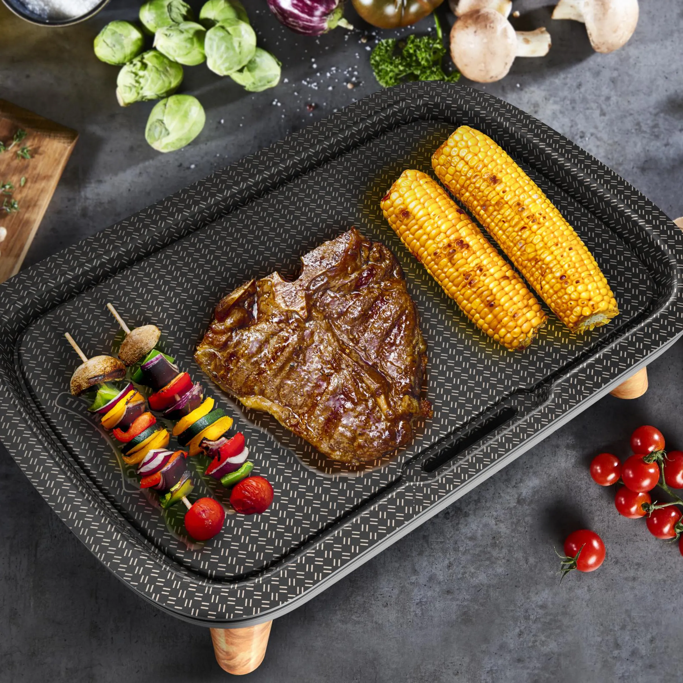 Plancha Des Saveurs Gourmet Elektrogrill CB658P|Tefal Hot