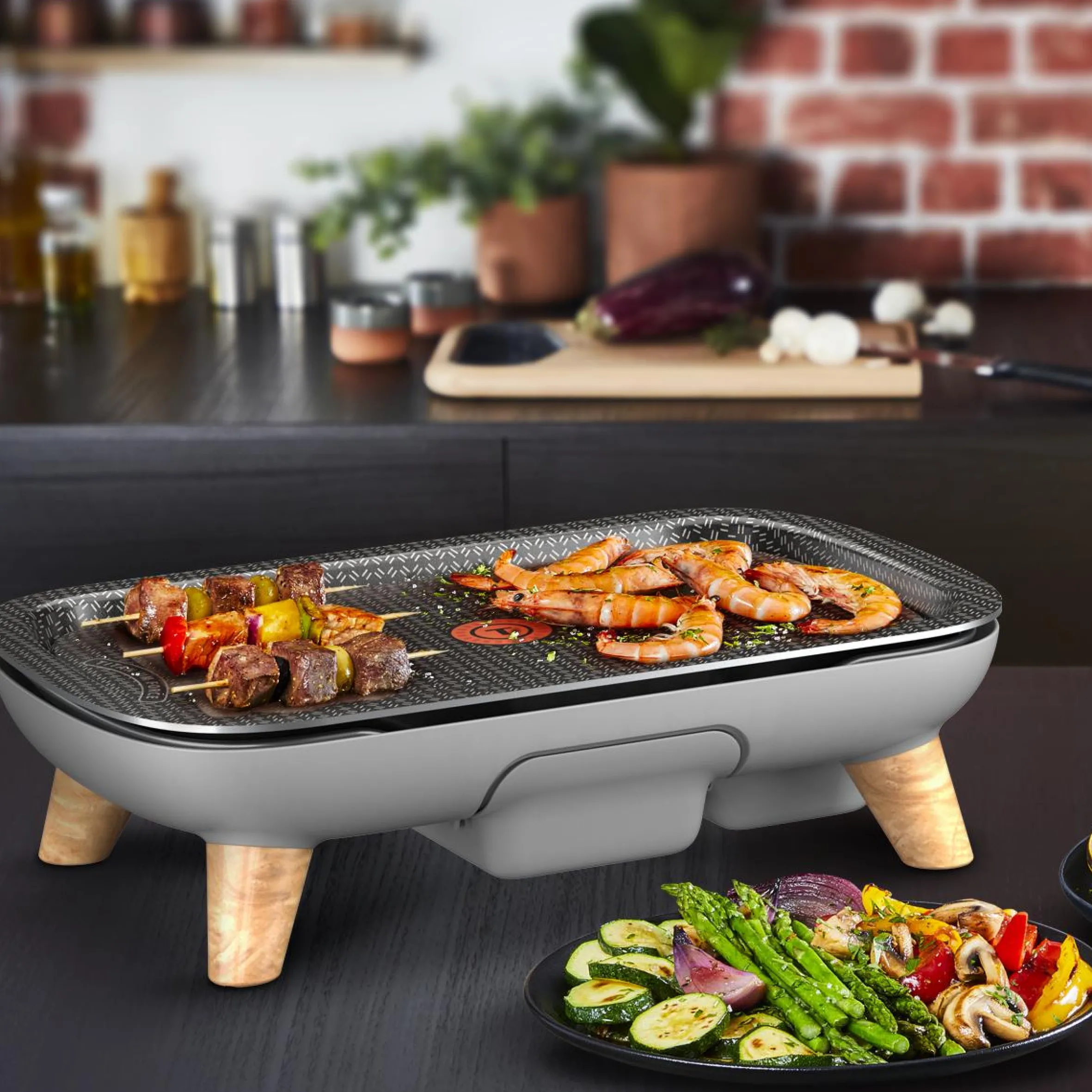 Plancha Des Saveurs Gourmet Elektrogrill CB658P|Tefal Hot