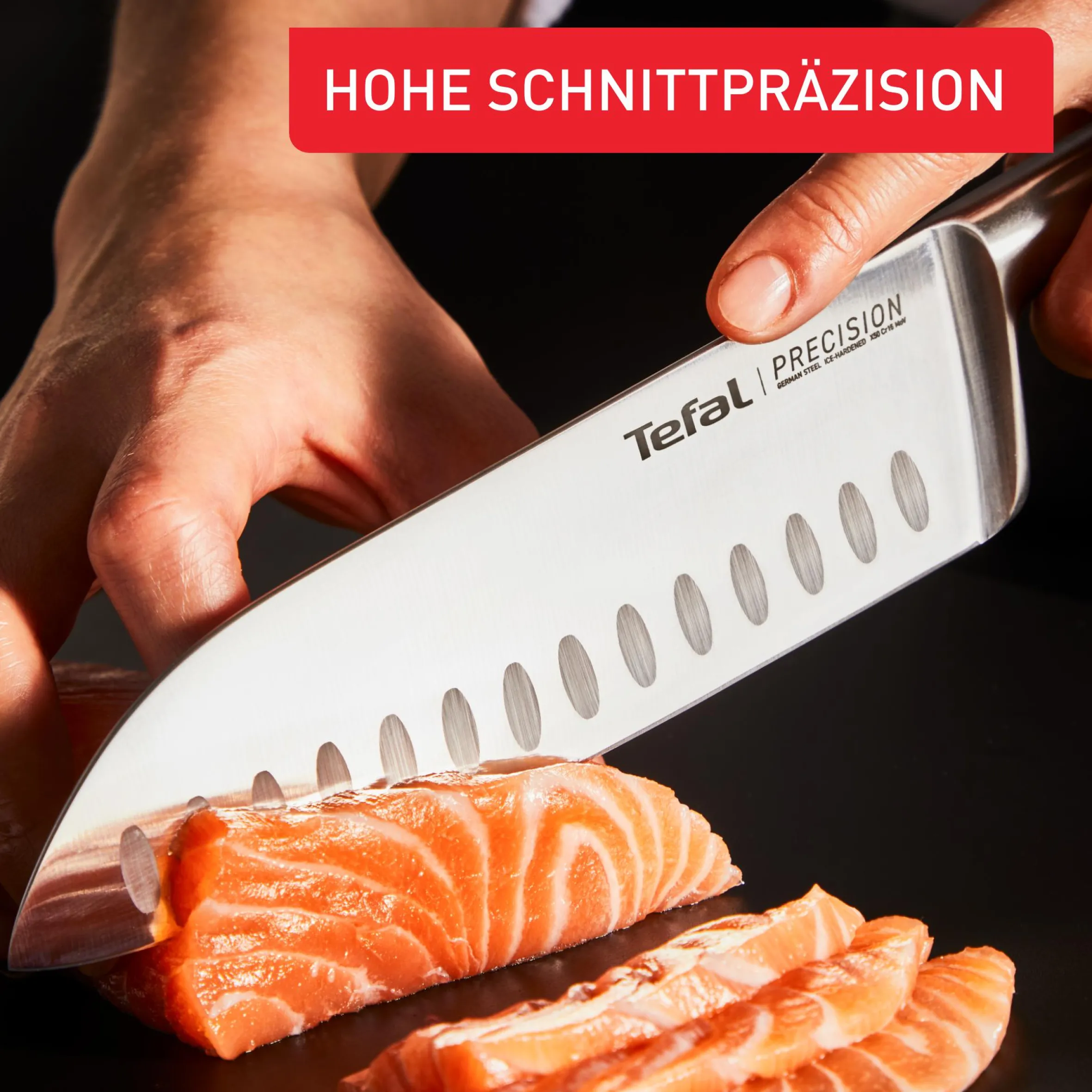 Precision Santokumesser 16,5 cm K28911|Tefal New