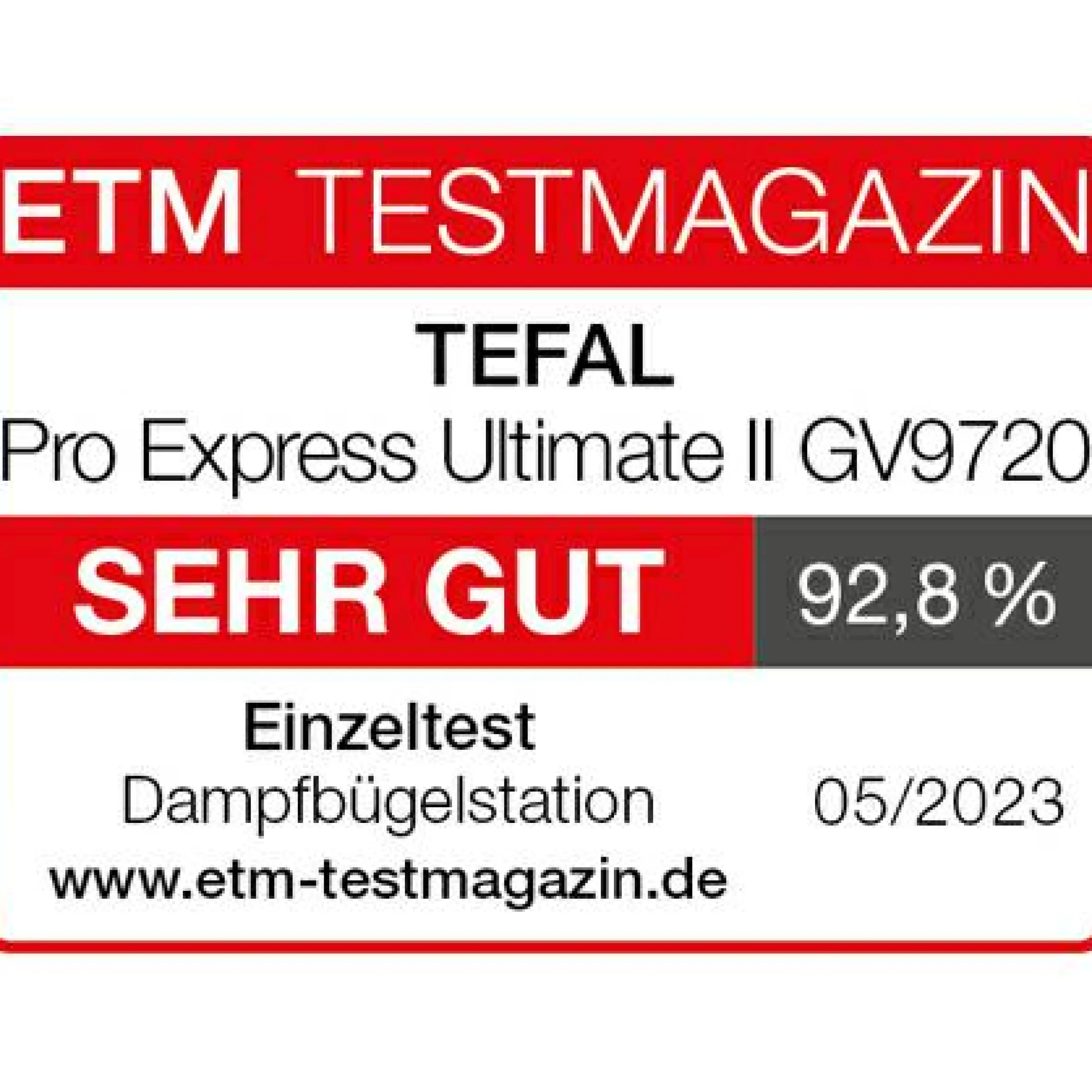 Pro Express Ultimate II Dampfbügelstation GV9720|Tefal New