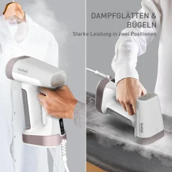 Pure Force, Dampfglätter, 2-in-1 Dampfglätten und Bügeln|Tefal Discount