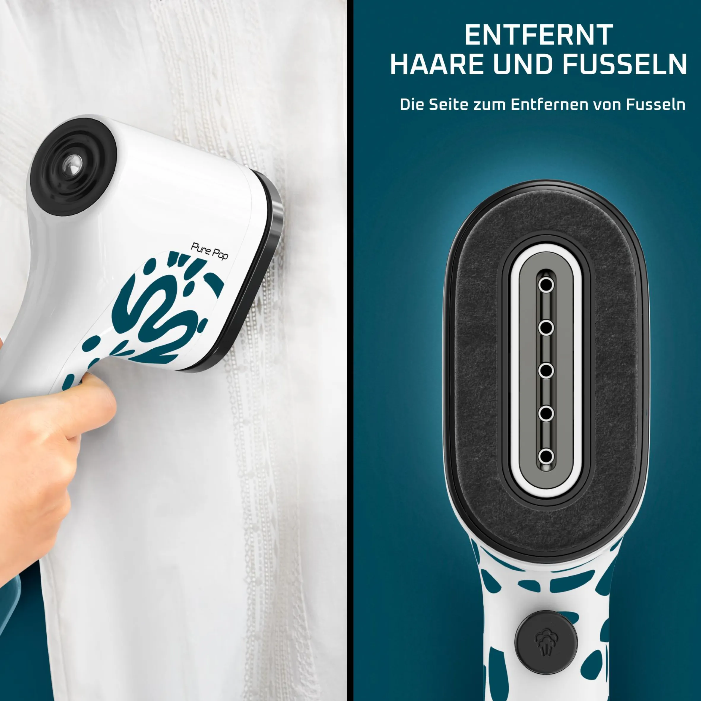 Pure Pop Home & Travel Dampfbürste DT2024|Tefal Hot