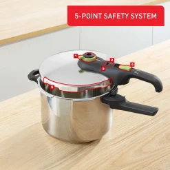 Secure Trendy Schnellkochtopf mit Korb 6 L P25807|Tefal Best
