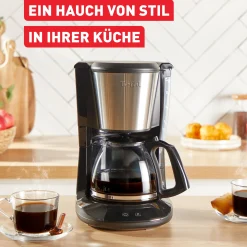 Subito, Filterkaffeemaschine, Optionale Warmhaltefunktion, Permanenter Filter, Schwarz und Edelstahl|Tefal Clearance