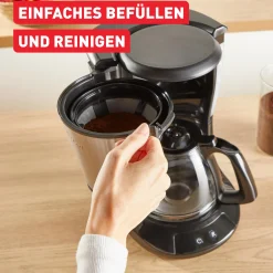 Subito, Filterkaffeemaschine, Optionale Warmhaltefunktion, Permanenter Filter, Schwarz und Edelstahl|Tefal Clearance