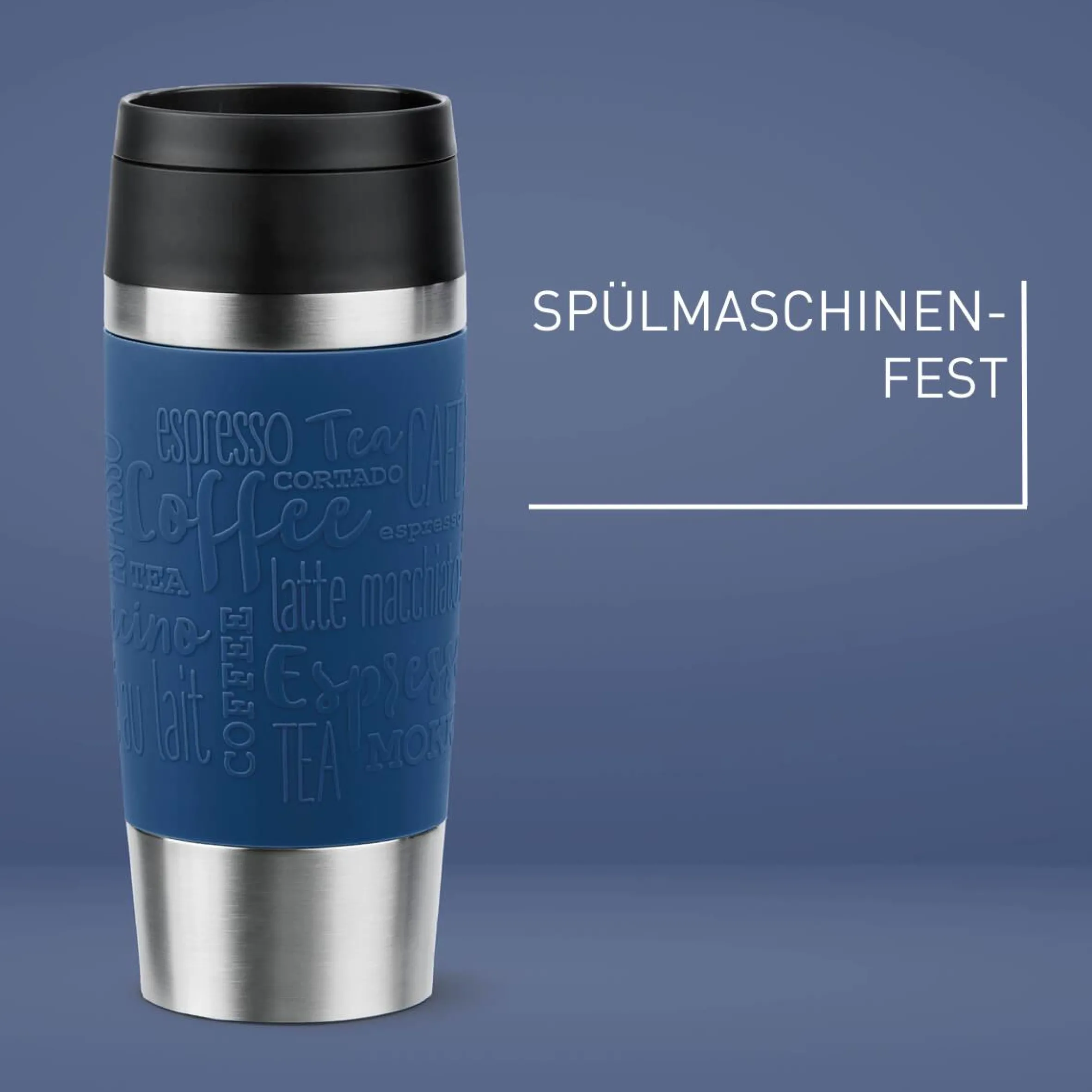 TRAVEL MUG CLASSIC ISOLIERBECHER 0,36L DUNKELBLAU N20203|Tefal New