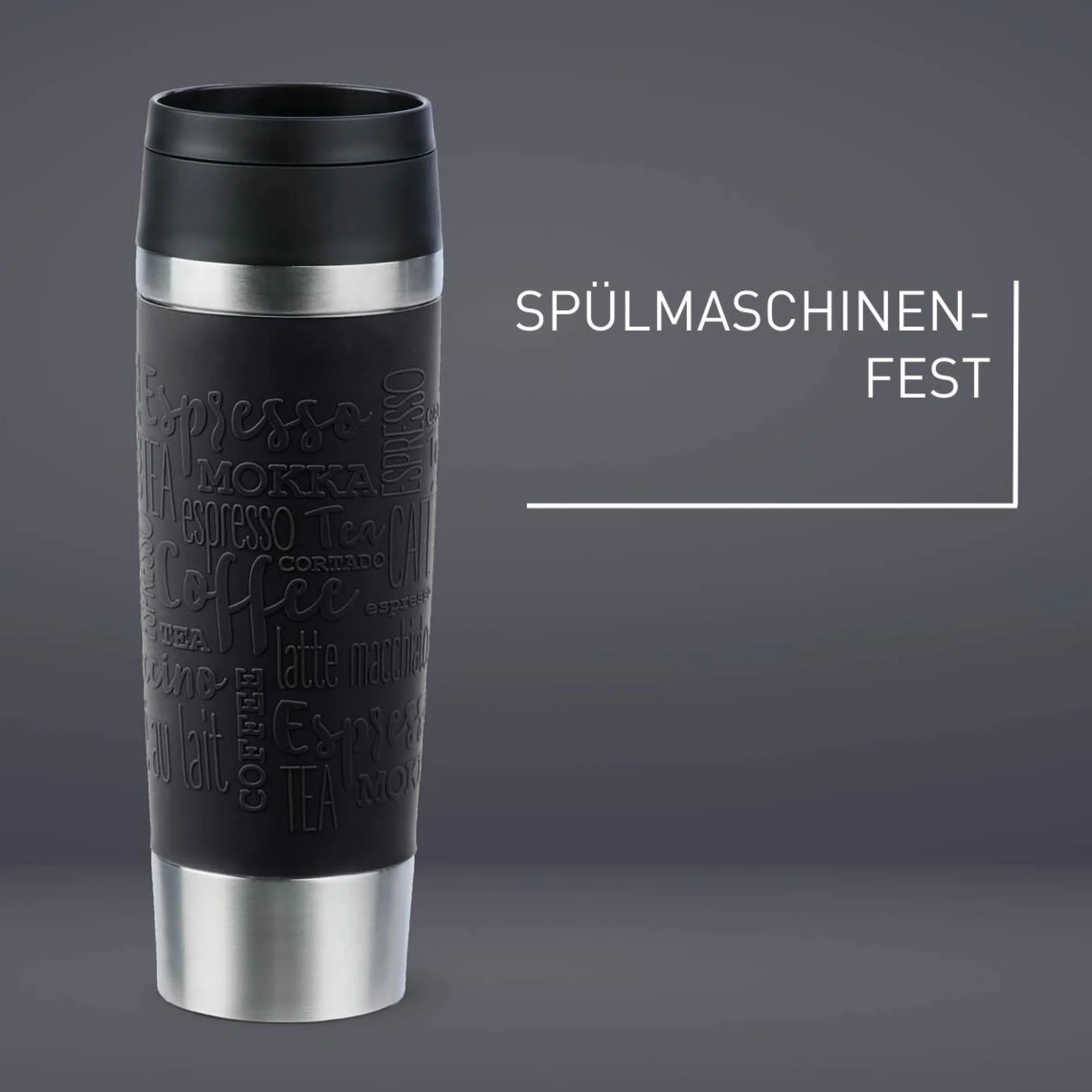 TRAVEL MUG CLASSIC ISOLIERBECHER 0,5L SCHWARZ N20220|Tefal Best