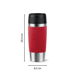 TRAVEL MUG CLASSIC ISOLIERBECHER 0,36L DUNKELROT N20204|Tefal Discount