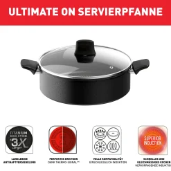 Ultimate On Servierpfanne 28cm G26072|Tefal New