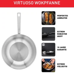 Virtuoso Wokpfanne unversiegelt 28cm E49219|Tefal