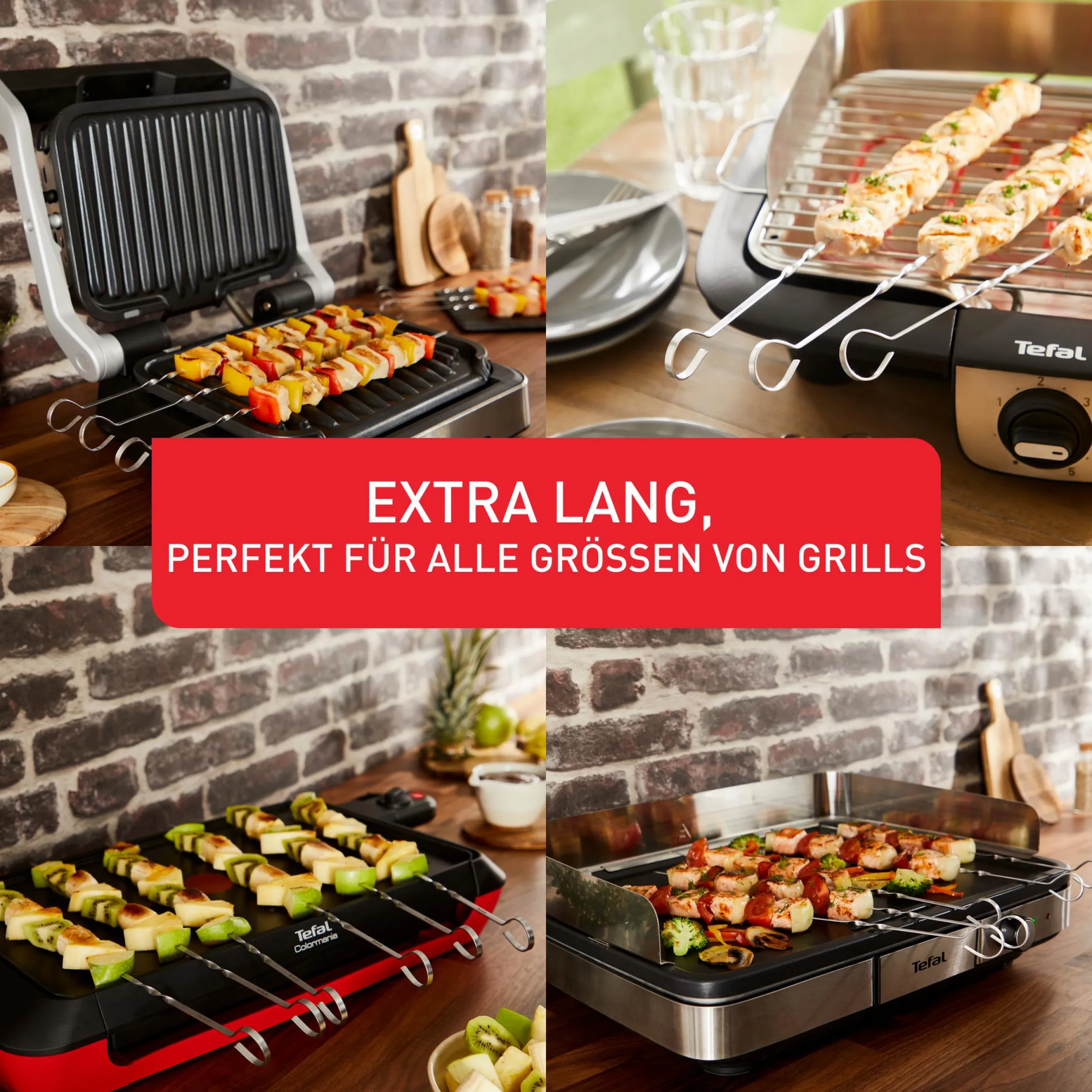 XL-Grillspieße K185S7|Tefal Hot